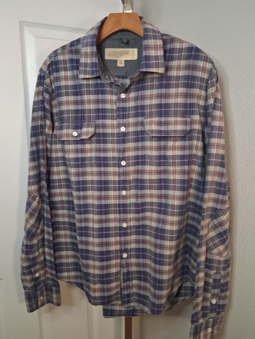 Jachs Clothing Co Plaid Long Sleeve Button Down Shirt XL